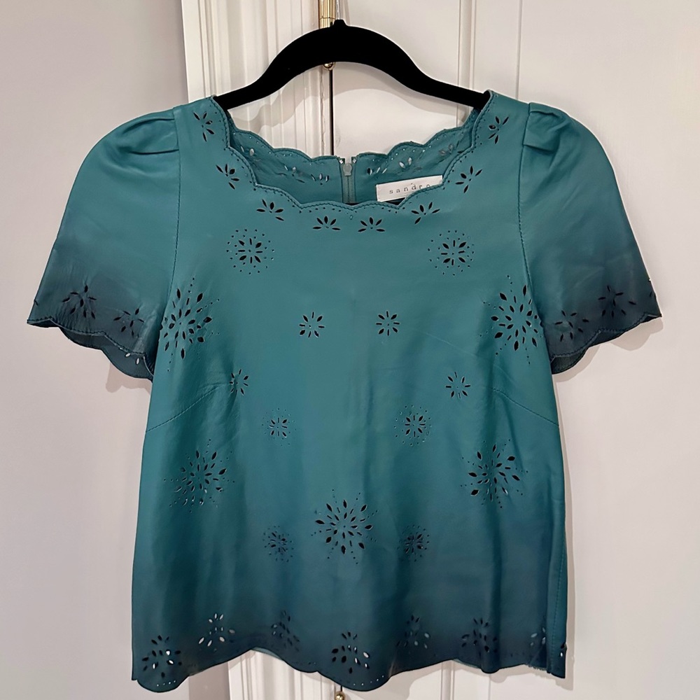 Sandro Leather top